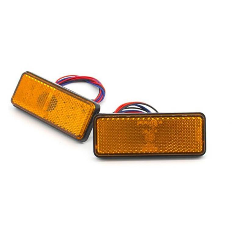 Stop Rücklicht 2x/4x/6x 12V Rot Gelb Weiß Rechteck Universal LKW L- Motorrad L- Blinker Reflektor rücklicht Brems Stop Lichter von LRPXHATQ