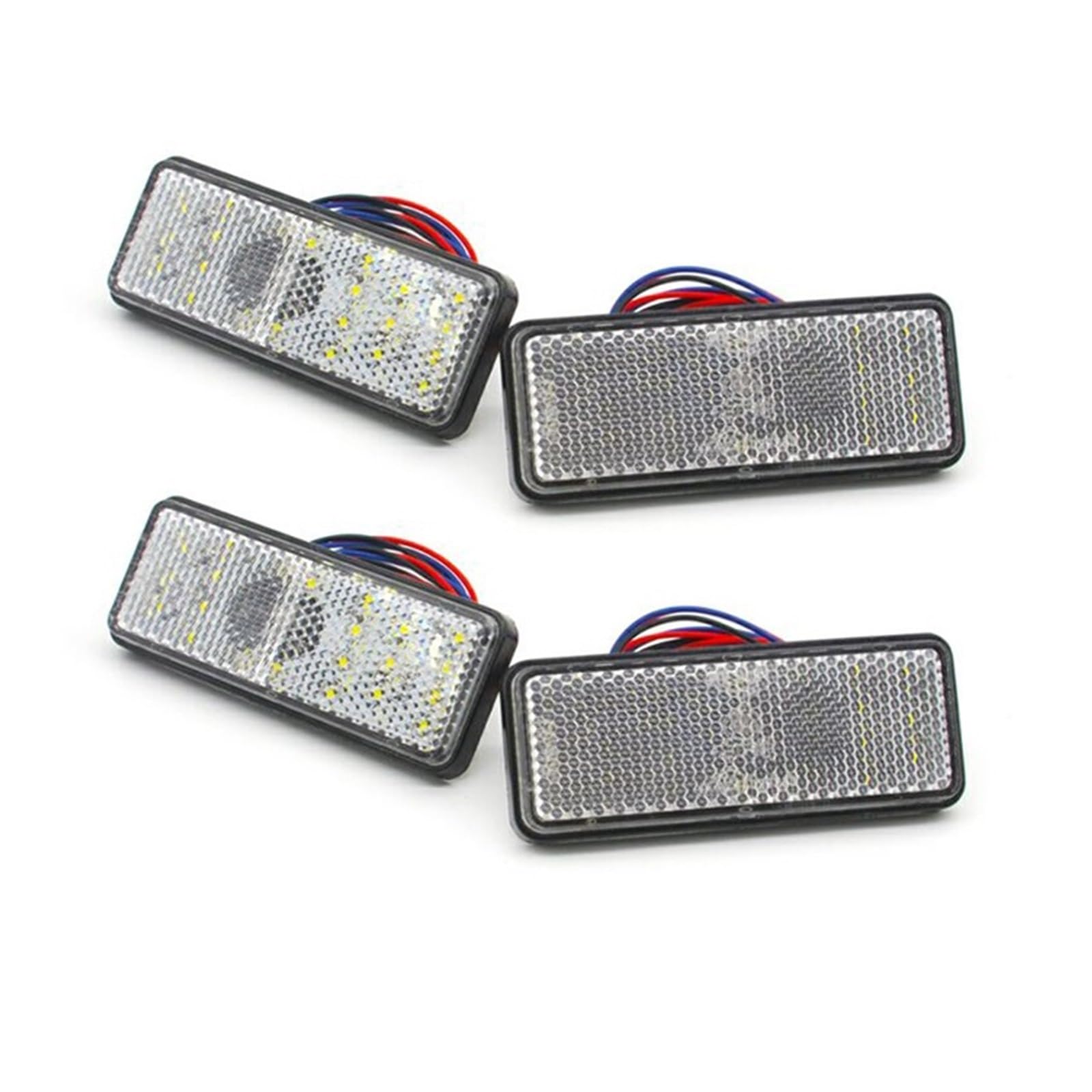 Stop Rücklicht 2x/4x/6x 12V Rot Gelb Weiß Rechteck Universal LKW L- Motorrad L- Blinker Reflektor rücklicht Brems Stop Lichter Stop Rücklicht 2x/4x/6x 12V Rot Gelb Weiß Rechteck Universal LKW L- Motorrad L- Blinker Reflektor rücklicht Brems Stop Lichter von LRPXHATQ