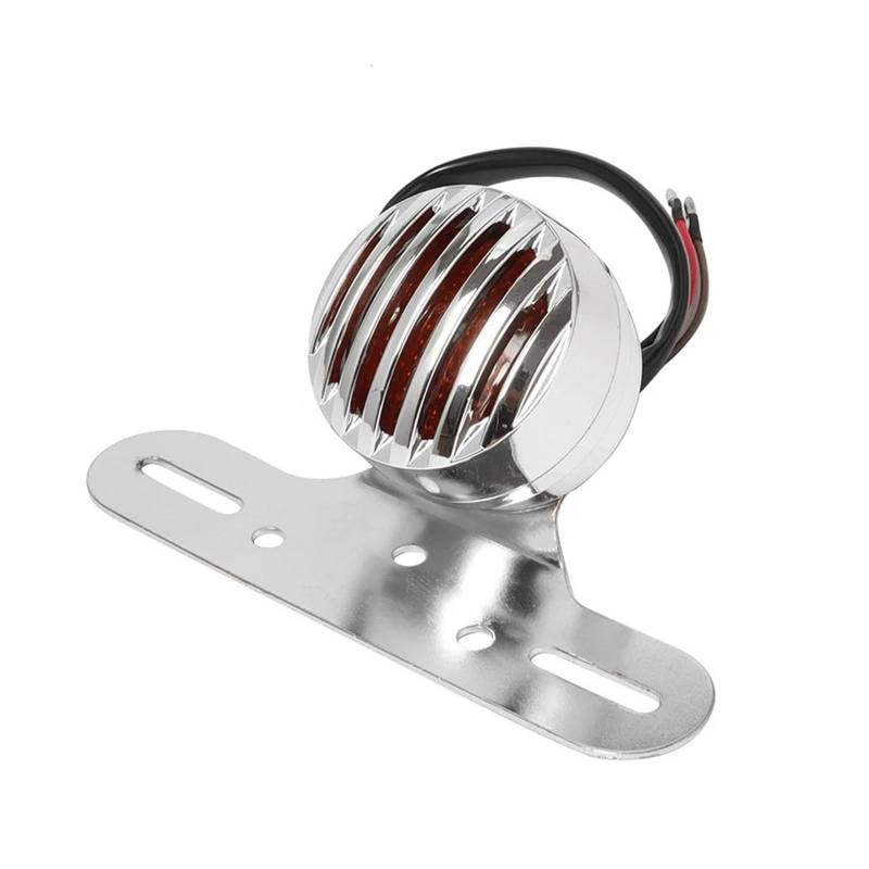 Stop Rücklicht Chrom L- Motorrad Rücklicht Moto Hinten Anzeige Kennzeichen Halterung Chopper Motorrad Bremslichter für Har&Ley für Ho&nda von LRPXHATQ