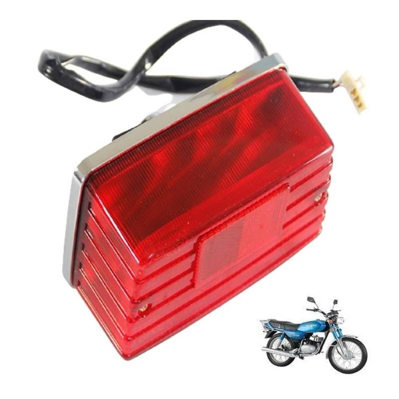 Stop Rücklicht E0452 Motorrad Rücklicht Für Suzuki AX100 GS125 Rücklicht Bremslicht Objektiv Abdeckung Montage ATV Zubehör von LRPXHATQ