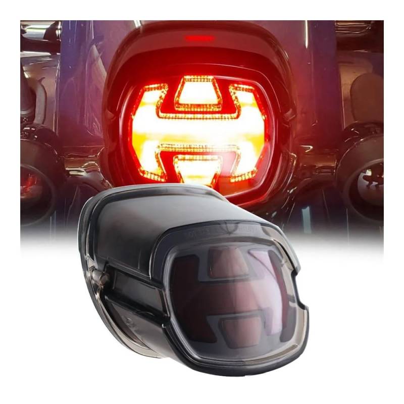 Stop Rücklicht Motorrad Brems Rücklicht Für Har&Ley Dyna Fat Boy FLSTF Nacht Zug FXSTB Softail Sportster Road King Electra Glide Road Glide von LRPXHATQ
