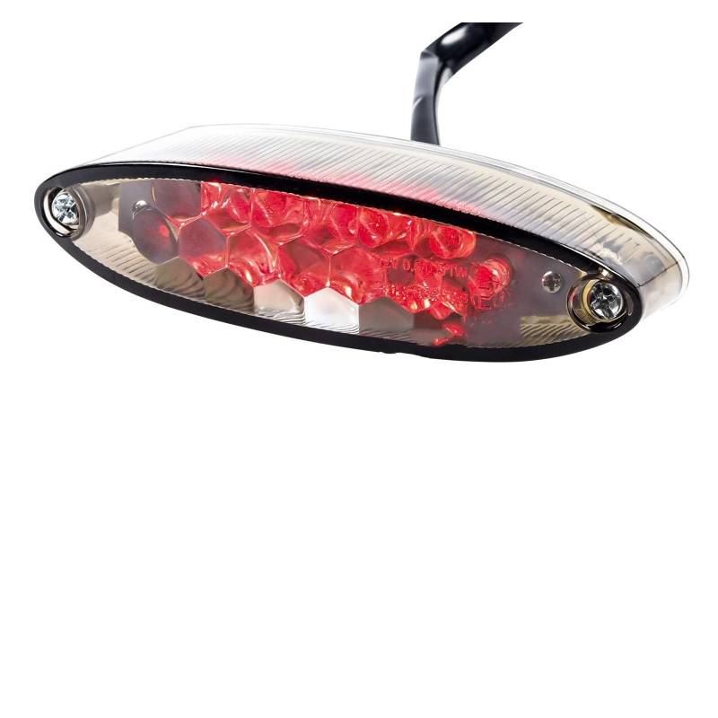 Stop Rücklicht Universal 28-L- Smoked Rücklicht Bremse Nummernschild Lampe Motorrad ATV Quad Street Bike Off Road Beleuchtung E-Mark von LRPXHATQ