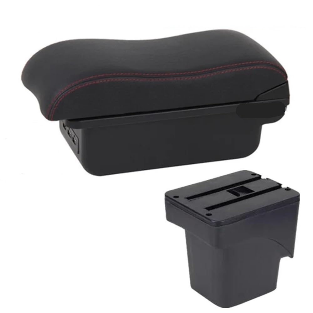 Auto Mittelkonsole Armlehne Für Focus 2 Mk2 2005-2011 Armlehnenbox Auto Armlehnenbox Aufbewahrungsbox Autozubehör Mittelkonsolenarmlehne(B1 red line 3USB) von LRSJJ
