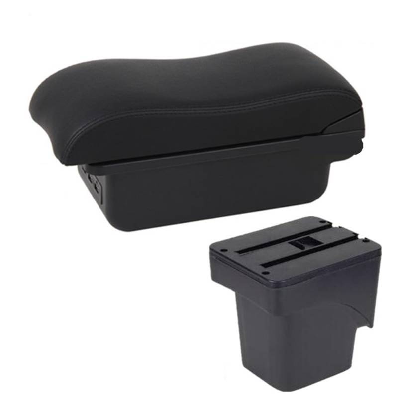 Auto Mittelkonsole Armlehne Für Focus 2 Mk2 2005-2011 Armlehnenbox Auto Armlehnenbox Aufbewahrungsbox Autozubehör Mittelkonsolenarmlehne(B2 black line 3USB) von LRSJJ