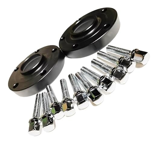 Auto Rad Distanzscheiben 2 STÜCKE 10mm Spurverbreiterung Adapter 5x130 71,6 Mit 14x1,5 Verlängerte Schrauben von LRSJJ