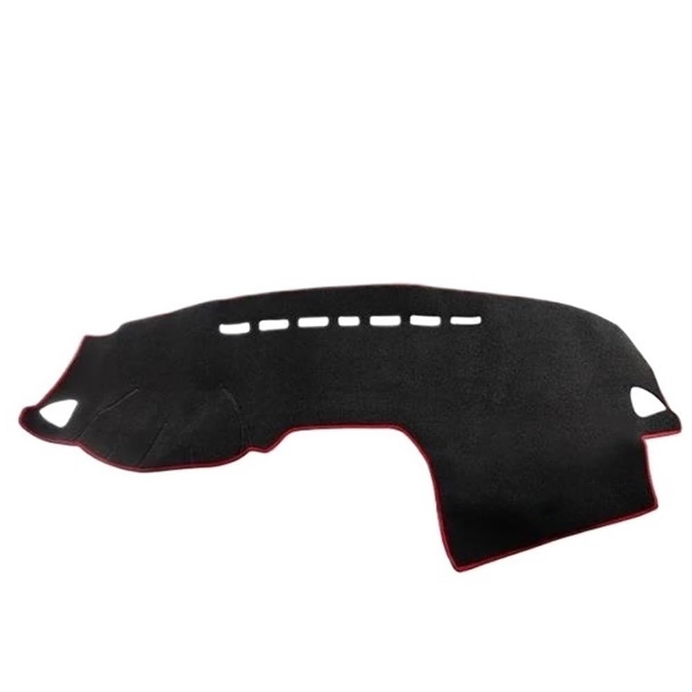 Für ASX Für RVR Für Outlander Für Sport 2010-2022 Auto Dashboard Abdeckung Matte Sonnenschutz Vermeiden Licht Pad Teppiche Armaturenbrett Abdeckung Dashmat(A LHD Red Side) von LRSJJ
