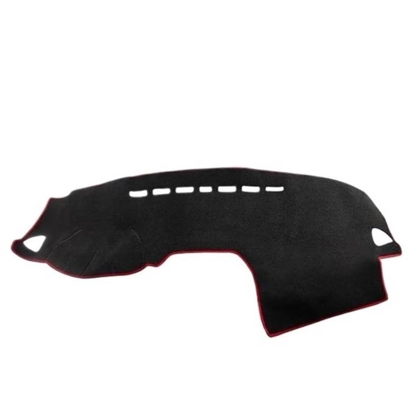 Für ASX Für RVR Für Outlander Für Sport 2010-2022 Auto Dashboard Abdeckung Matte Sonnenschutz Vermeiden Licht Pad Teppiche Armaturenbrett Abdeckung Dashmat(A LHD Red Side) von LRSJJ
