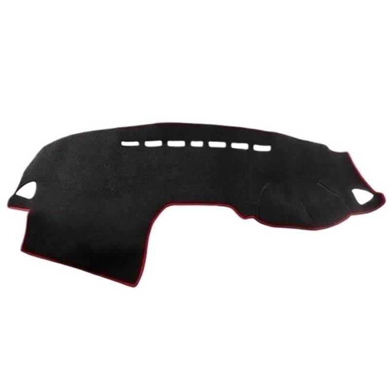 Für ASX Für RVR Für Outlander Für Sport 2010-2022 Auto Dashboard Abdeckung Matte Sonnenschutz Vermeiden Licht Pad Teppiche Armaturenbrett Abdeckung Dashmat(A RHD Red Side) von LRSJJ