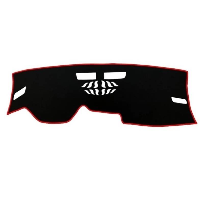 Für Golf 8 Für MK8 2020 2021 2022 Auto Dashboard Abdeckung Sonnenschutz Pad Instrument Panel Teppiche Matte Zubehör Armaturenbrett Abdeckung Dashmat(Front Red side) von LRSJJ