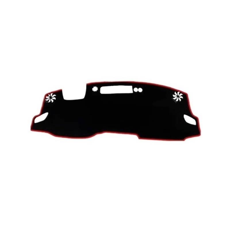 Für QASHQAI 2021-2023 Auto Dashboard Abdeckung Matte Sonnenschutz Pad Vermeiden Licht Matte Instrument Teppich Armaturenbrett Abdeckung Dashmat(HUD Red Side) von LRSJJ
