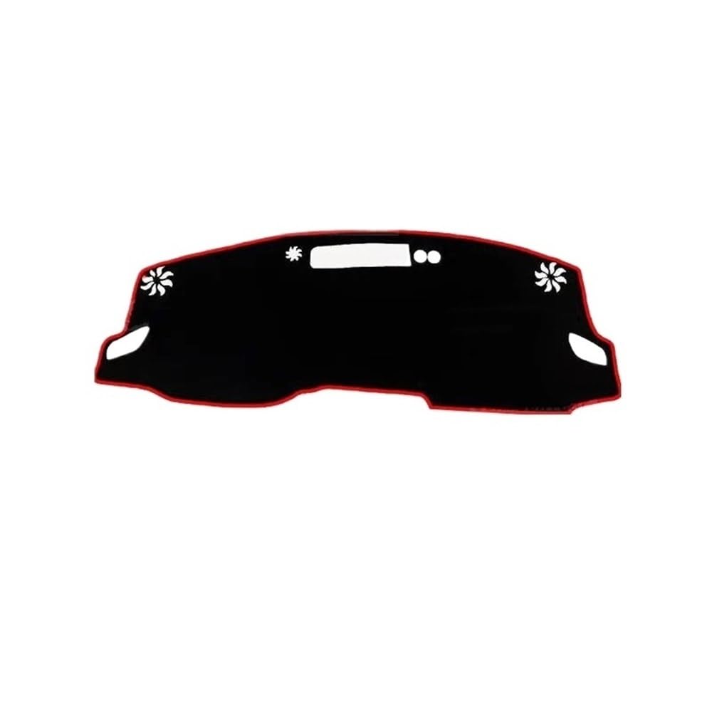 Für QASHQAI 2021-2023 Auto Dashboard Abdeckung Matte Sonnenschutz Pad Vermeiden Licht Matte Instrument Teppich Armaturenbrett Abdeckung Dashmat(Red Side) von LRSJJ