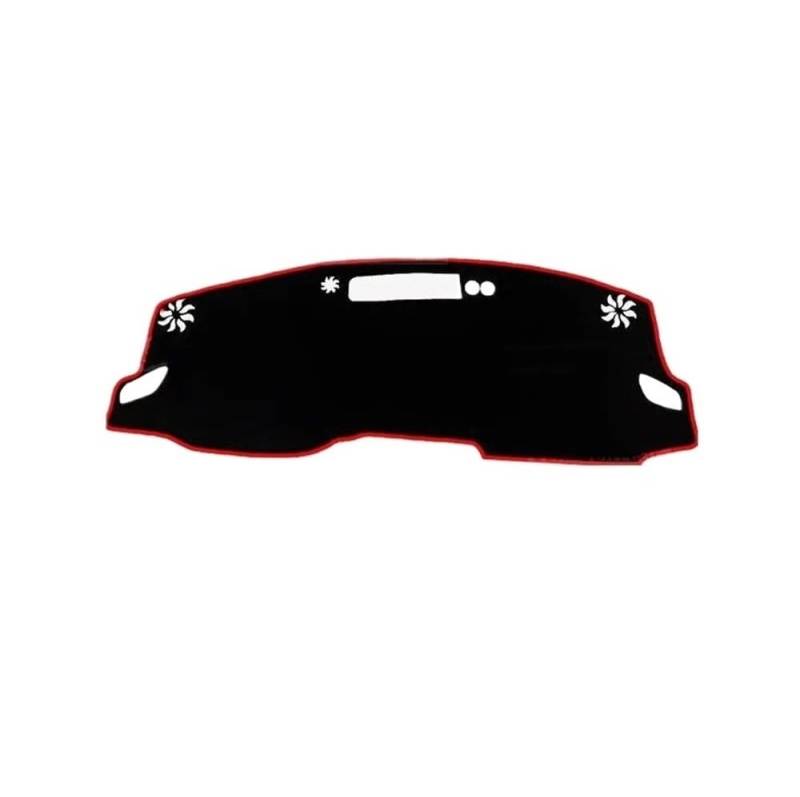 Für QASHQAI 2021-2023 Auto Dashboard Abdeckung Matte Sonnenschutz Pad Vermeiden Licht Matte Instrument Teppich Armaturenbrett Abdeckung Dashmat(Red Side) von LRSJJ