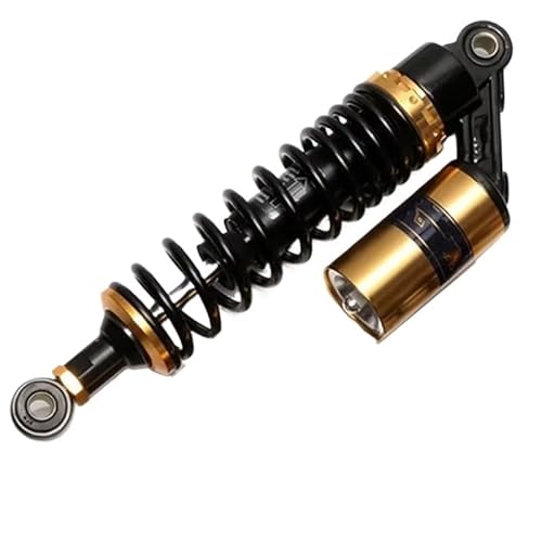 Motorrad Stoßdämpfer 1 PCS Frühling Motorrad Modifizierte Teil Hinten Stoßdämpfer Stickstoff Hydraulische Damp ATV Elektrische Dirt Bike(Black yellow 330mm) von LRSJJ