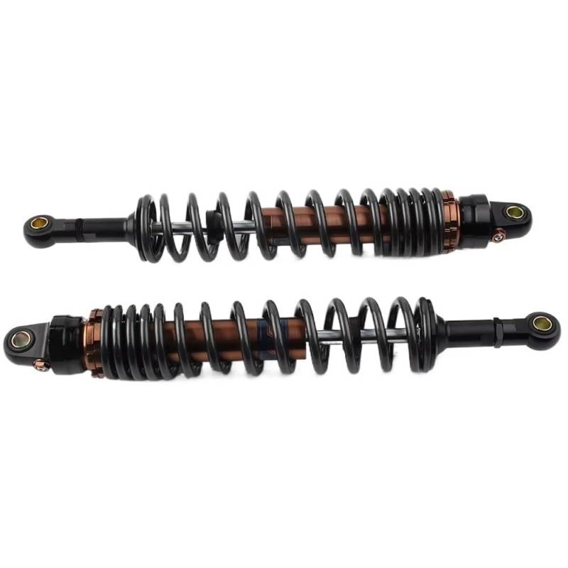 Motorrad Stoßdämpfer 1 Paar 420MM Hinten Stoßdämpfer Aufhängung Einstellbare Luft Dämpfer Für Suzuki ATV Go Kart Motorrad Zubehör von LRSJJ