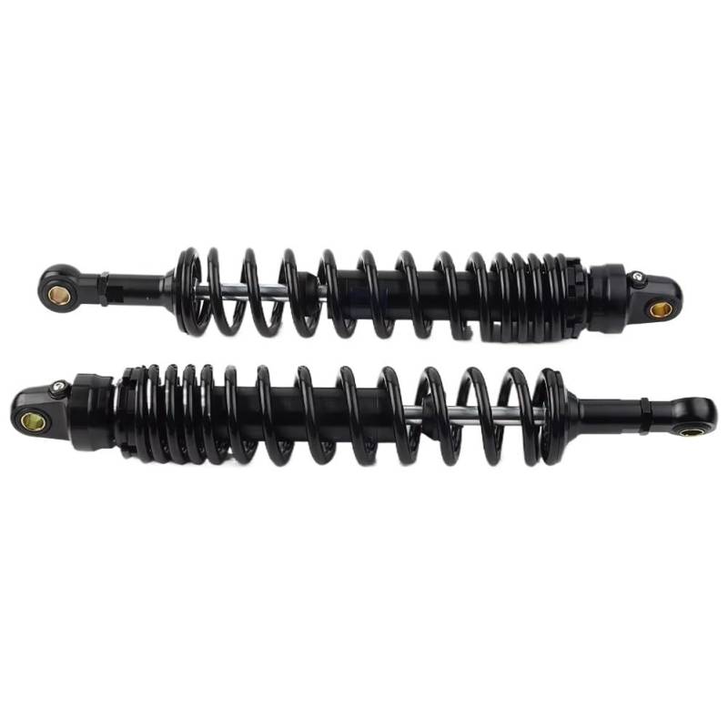 Motorrad Stoßdämpfer 1 Paar Schwarz Glänzend Motorrad Hinten Stoßdämpfer Suspension Einstellbare Luft Dämpfer 400MM Für Suzuki Für ATV Go Kart von LRSJJ