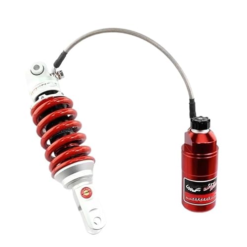 Motorrad Stoßdämpfer 265MM Motorrad Für YZF-R15 Für R25 CNC Aluminium Gabel Montieren Hinten Stoßdämpfer Dämpfung Einstellbare Hinten Suspension(Red) von LRSJJ