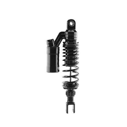 Motorrad Stoßdämpfer 2Pcs Motorrad Modifizierte Hintere Federdämpfer Einstellbare Öl-gas Hinten Stoßdämpfer(BLACK 340MM) von LRSJJ
