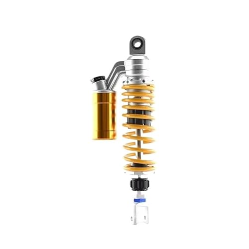 Motorrad Stoßdämpfer 2Pcs Motorrad Modifizierte Hintere Federdämpfer Einstellbare Öl-gas Hinten Stoßdämpfer(Yellow 320MM) von LRSJJ