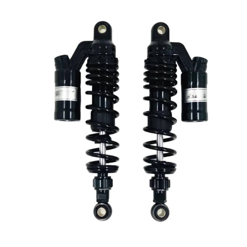 Motorrad Stoßdämpfer 320 Mm 1 Paar 7 Mm Feder Nitrorgen Motorrad Verstellbare Stoßdämpfer Für CB400 Für CX500 Für Suzuki Schwarz von LRSJJ