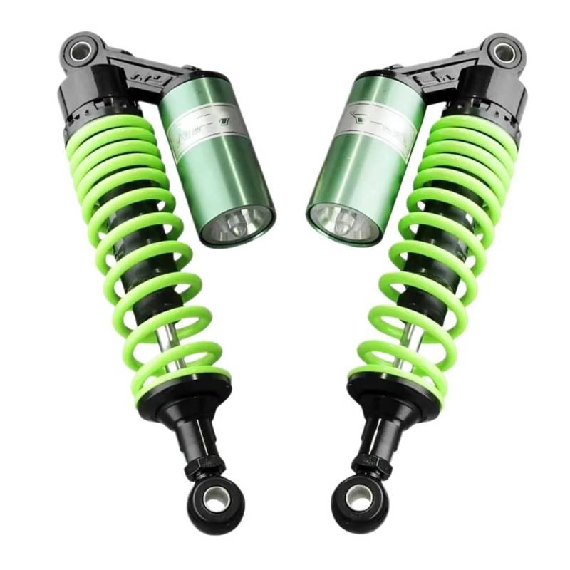 Motorrad Stoßdämpfer 320mm Grün Motorrad Hinten Air Stoßdämpfer 2Pcs Für Suzuki Für ATV Roller Go Kart von LRSJJ