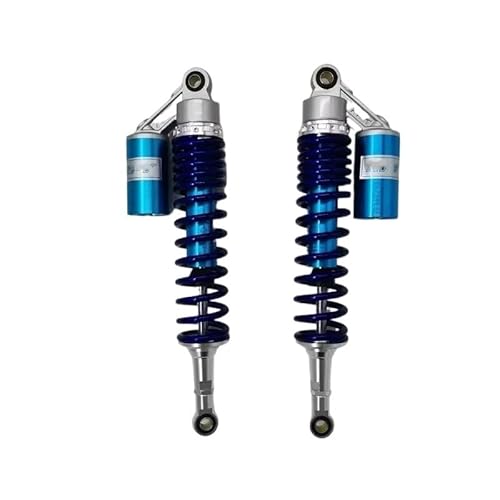 Motorrad Stoßdämpfer 420mm Motorrad 8mm Frühling Stoßdämpfer Für Suzuki Für ATV Fit Schwarz(Blue) von LRSJJ