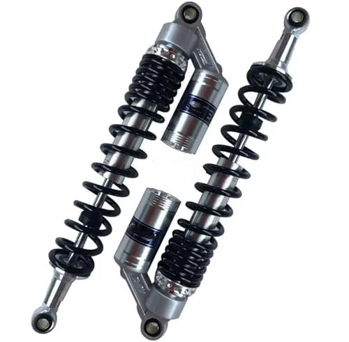 Motorrad Stoßdämpfer 8mm Frühling Motorrad Stoßdämpfer Für CR250 Für Suzuki Quad ATV Schwarz(400mm silver) von LRSJJ