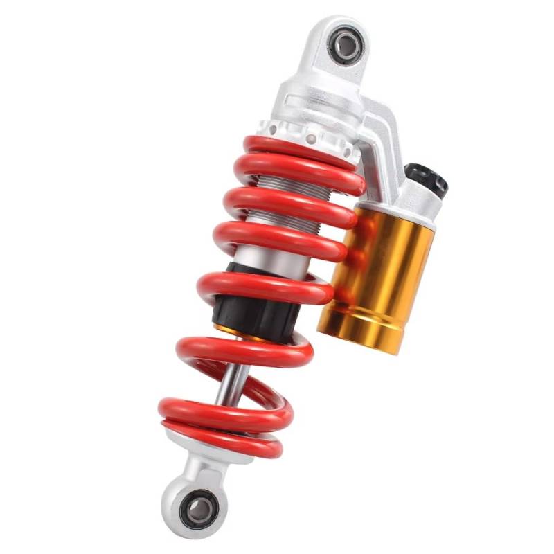 Motorrad Stoßdämpfer Luft Stoßdämpfer Hinten Suspension Frühling Universal Moto Zubehör Für Quad Off-road Dirt Bike(240mm Red) von LRSJJ
