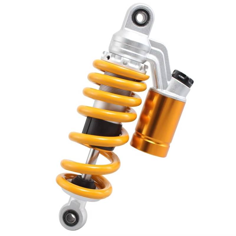 Motorrad Stoßdämpfer Luft Stoßdämpfer Hinten Suspension Frühling Universal Moto Zubehör Für Quad Off-road Dirt Bike(260mm yellow) von LRSJJ