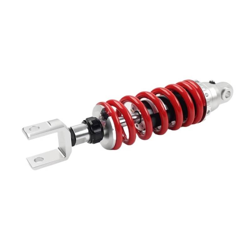 Motorrad Stoßdämpfer Motorrad 320mm Stoßdämpfer Gabelkopf Absorber 10mm Feder Für Universal Für Suzuki Aluminium Rot von LRSJJ