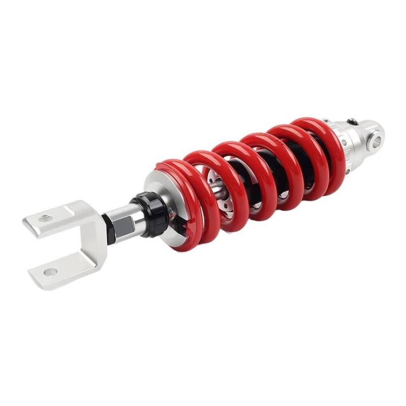 Motorrad Stoßdämpfer Motorrad 345mm Stoßdämpfer Gabelkopf Absorber 13mm Feder Für Universal Für Suzuki Aluminium Rot von LRSJJ