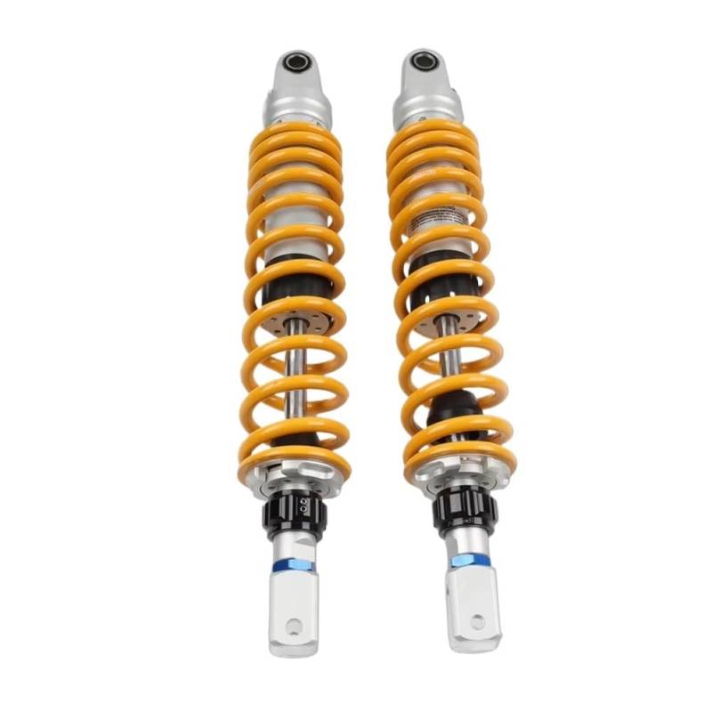 Motorrad Stoßdämpfer Motorrad 415mm Federaufhängung Stoßdämpfer Dämpfer Motorrad Einstellbar 1pc Für Universal Jahre Silber Gabel von LRSJJ