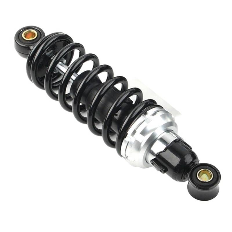 Motorrad Stoßdämpfer Motorrad Roller Hinten Stoßdämpfer Hydraulische Feder Modifizierte Teil Dirt Pit Bike ATV Quad Motocross Zubehör(Black silver 260mm) von LRSJJ