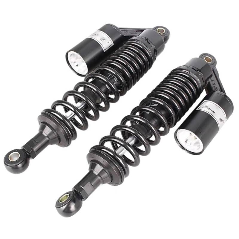 Motorrad Stoßdämpfer Universal 340mm Motorrad Luft Stickstoff Stoßdämpfer Hinten Suspension Feder Für Roller Dirt Bike Gokart Quad ATV 150cc-750cc von LRSJJ