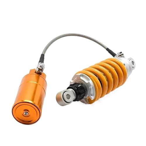 Motorrad Stoßdämpfer Universal Motorrad CNC Hinten Stoßdämpfer Dämpfung Einstellbare Hinten Suspension(235MM Yellow) von LRSJJ