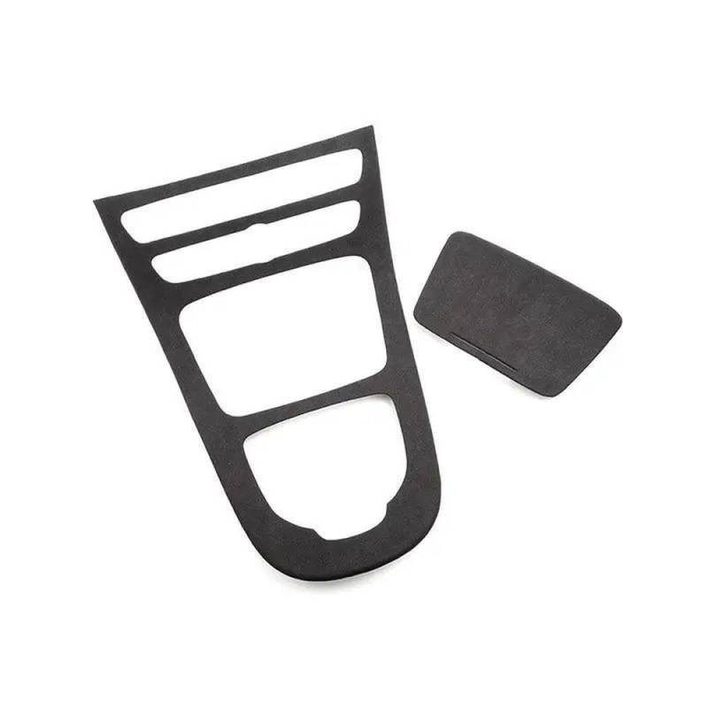Autoinnenraum ABS Mittelkonsole Getriebe Panel Abdeckung Trim Wildleder Leder Aufkleber Für Benz E Klasse W213 2016 2017 Autodekorationsteile von LRTYAN