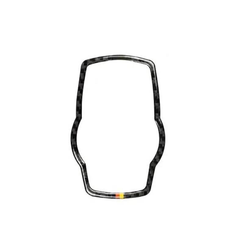 Für BMW 3 4 Serie F30 F32 2013-2018 Carbon Fiber Auto Innen Media Control Taste Schalter Abdeckung Aufkleber Autodekorationsteile(With color) von LRTYAN