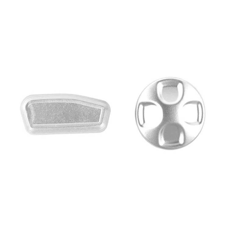 Für Dodge Challenger Charger 2010+ Autositz Einstellknopf Schalterabdeckung Aufkleber Innen Autozubehör Autodekorationsteile(Silver) von LRTYAN