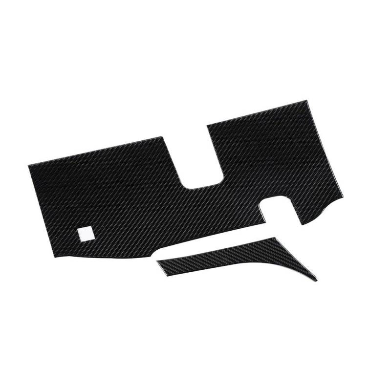 Für Dodge Ram 2018+ Auto Lenkrad Unten Anti-Kick-Panel-Abdeckung Aufkleber Innen Auto Styling Form Autodekorationsteile(Carbon Fiber Black) von LRTYAN