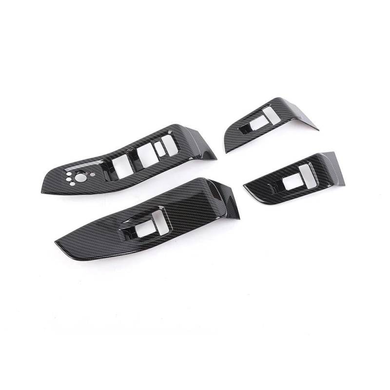Für Jeep Grand Cherokee 2021 + Auto Tür Armlehne Fensterheber Schalter Panel Abdeckung ABS Aufkleber Styling Autodekorationsteile von LRTYAN