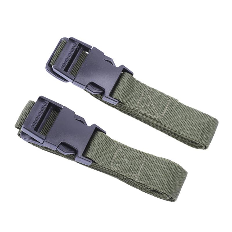LRXIYODE 2Stücke Zurrgurte mit Verstellbarer Schnalle Strapazierfähige Bindung Riemen für Camping Outdoor Aktivitäten für Rucksäcke Militärgrün von LRXIYODE