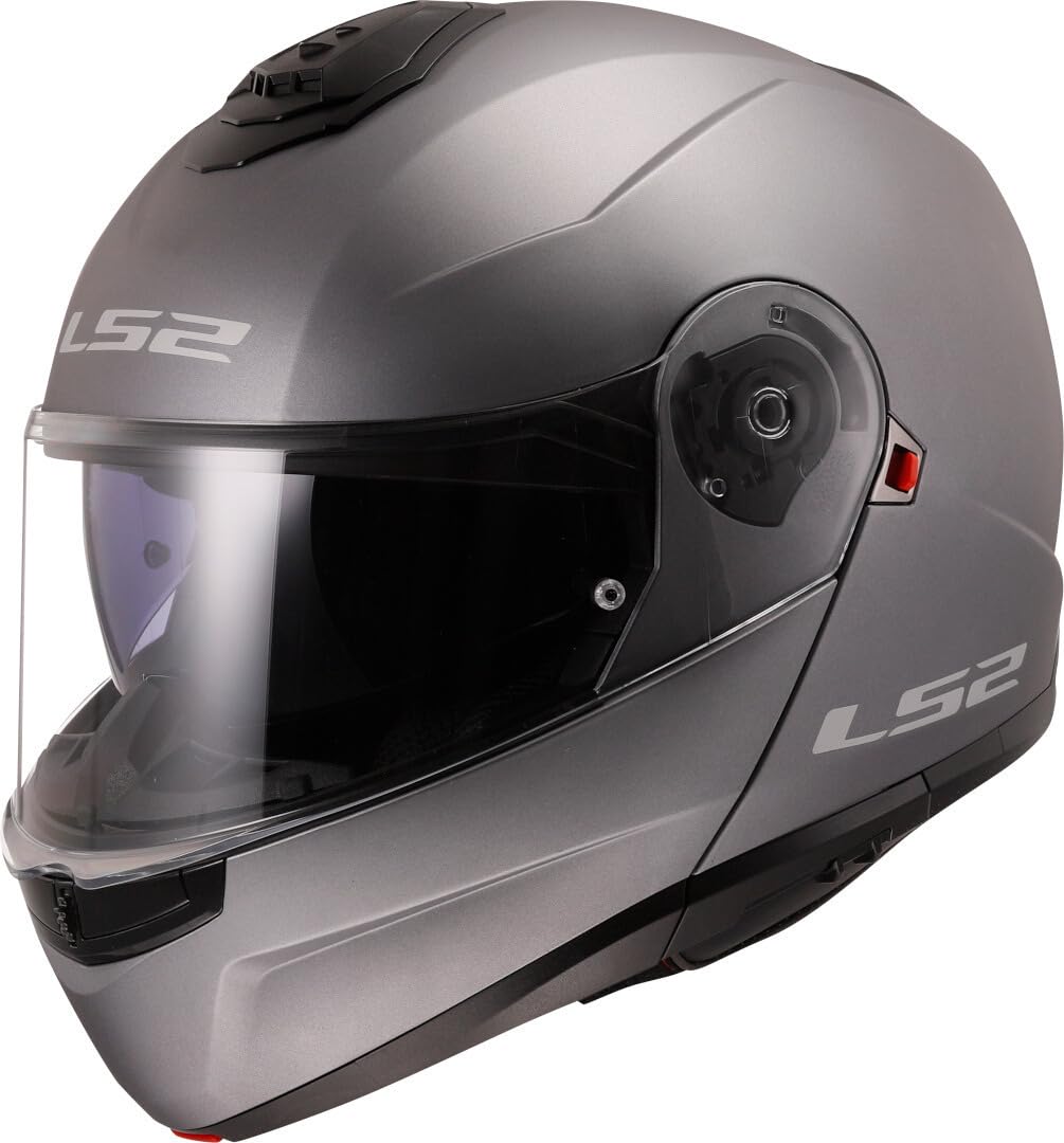 LS2, Casque modulable Moto Strobe II matt Titanium, S LS2, Casque modulable Moto Strobe II matt Titanium, S von LS2