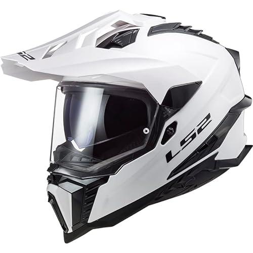 LS2, Motocross Helm EXPLORER SOLID Gloss White, XXXL von LS2