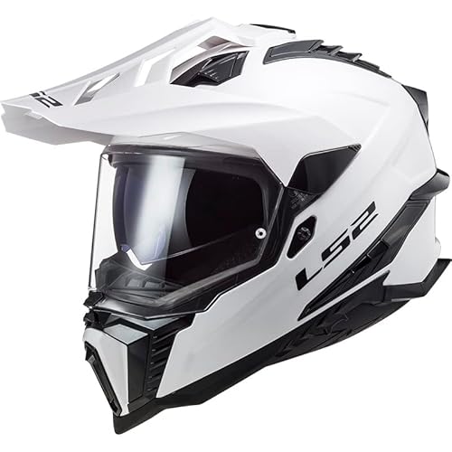 LS2, Motocross Helm Explorer SOLID Gloss White, XXXL von LS2