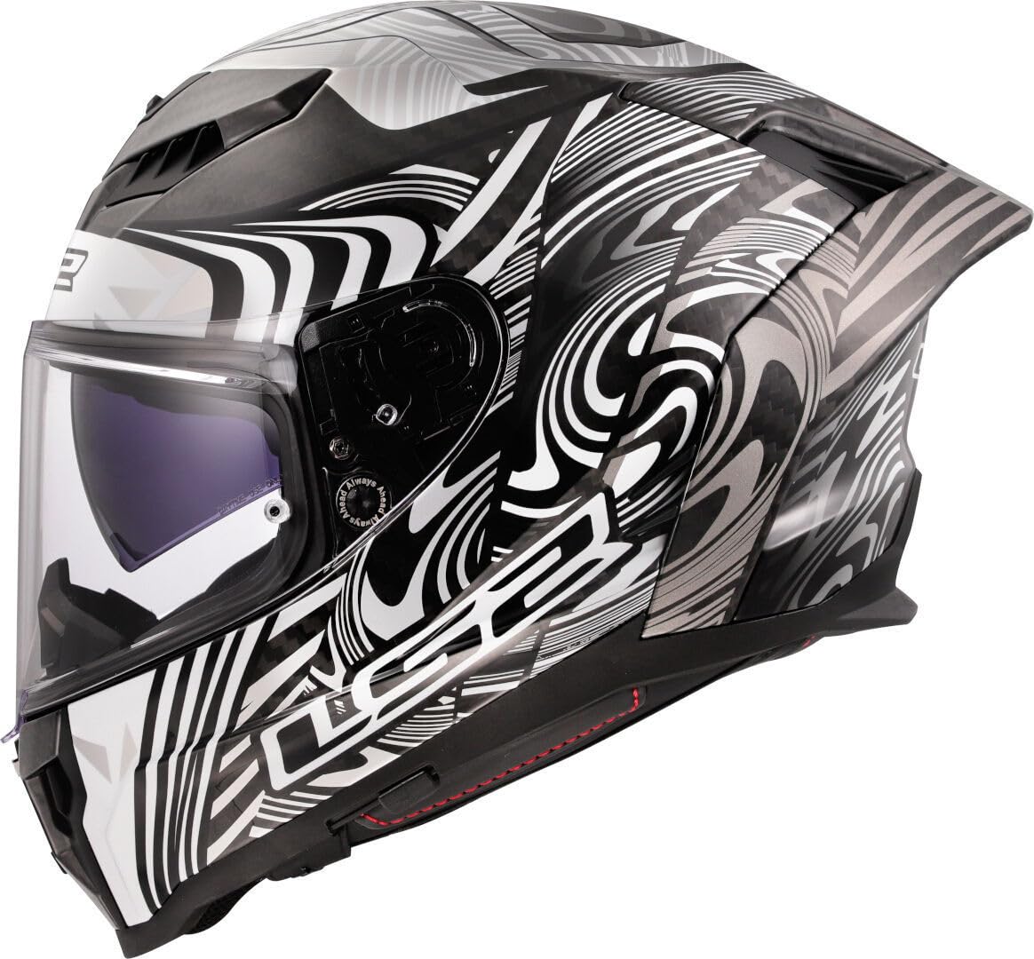 LS2, Integraler Motorradhelm DRAGON ENTHUM Silver, XL LS2, Integraler Motorradhelm DRAGON ENTHUM Silver, XL von LS2