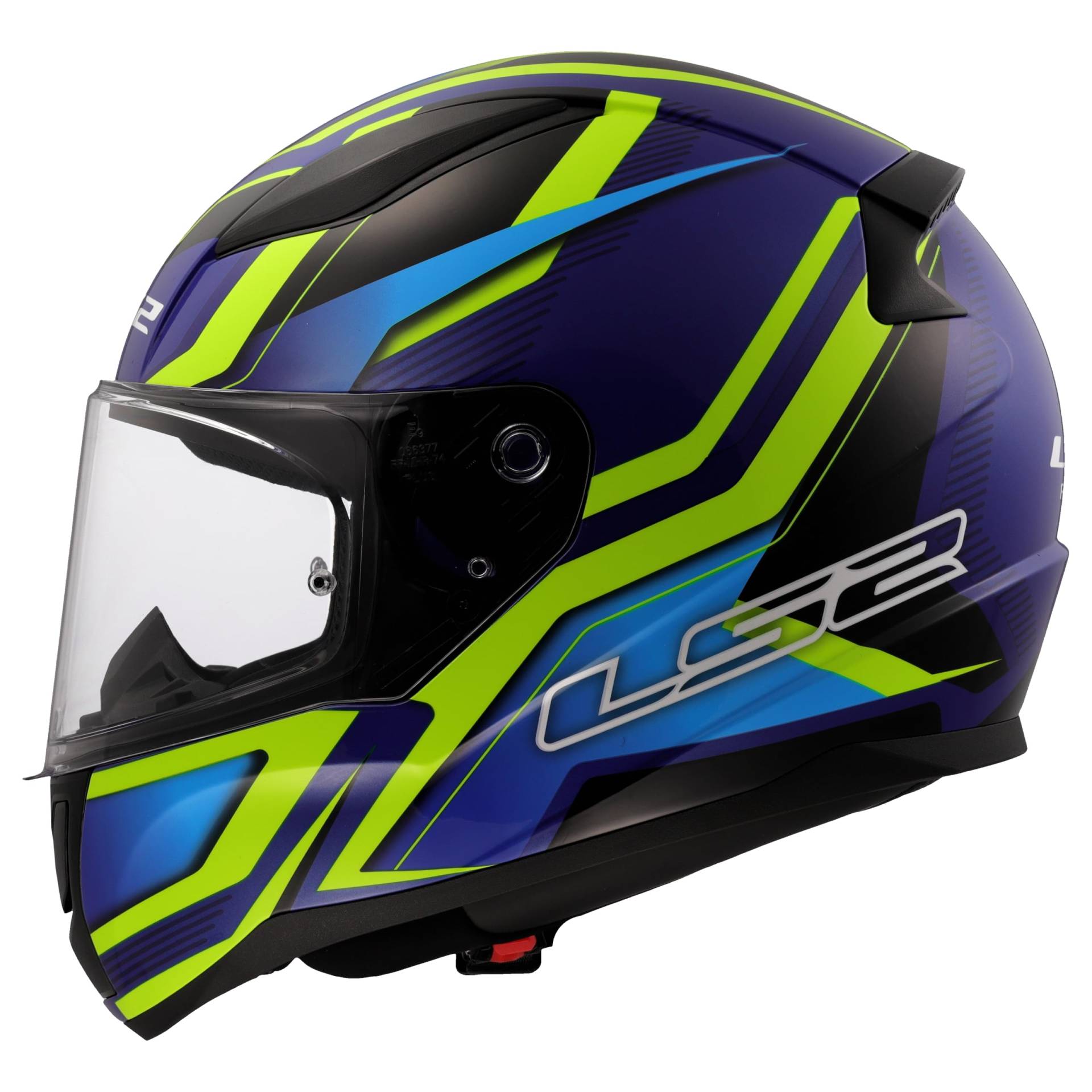 LS2, Integraler Motorradhelm RAPID II FLITZ Gloss H-V Yellow Blue, XXL LS2, Integraler Motorradhelm RAPID II FLITZ Gloss H-V Yellow Blue, XXL von LS2