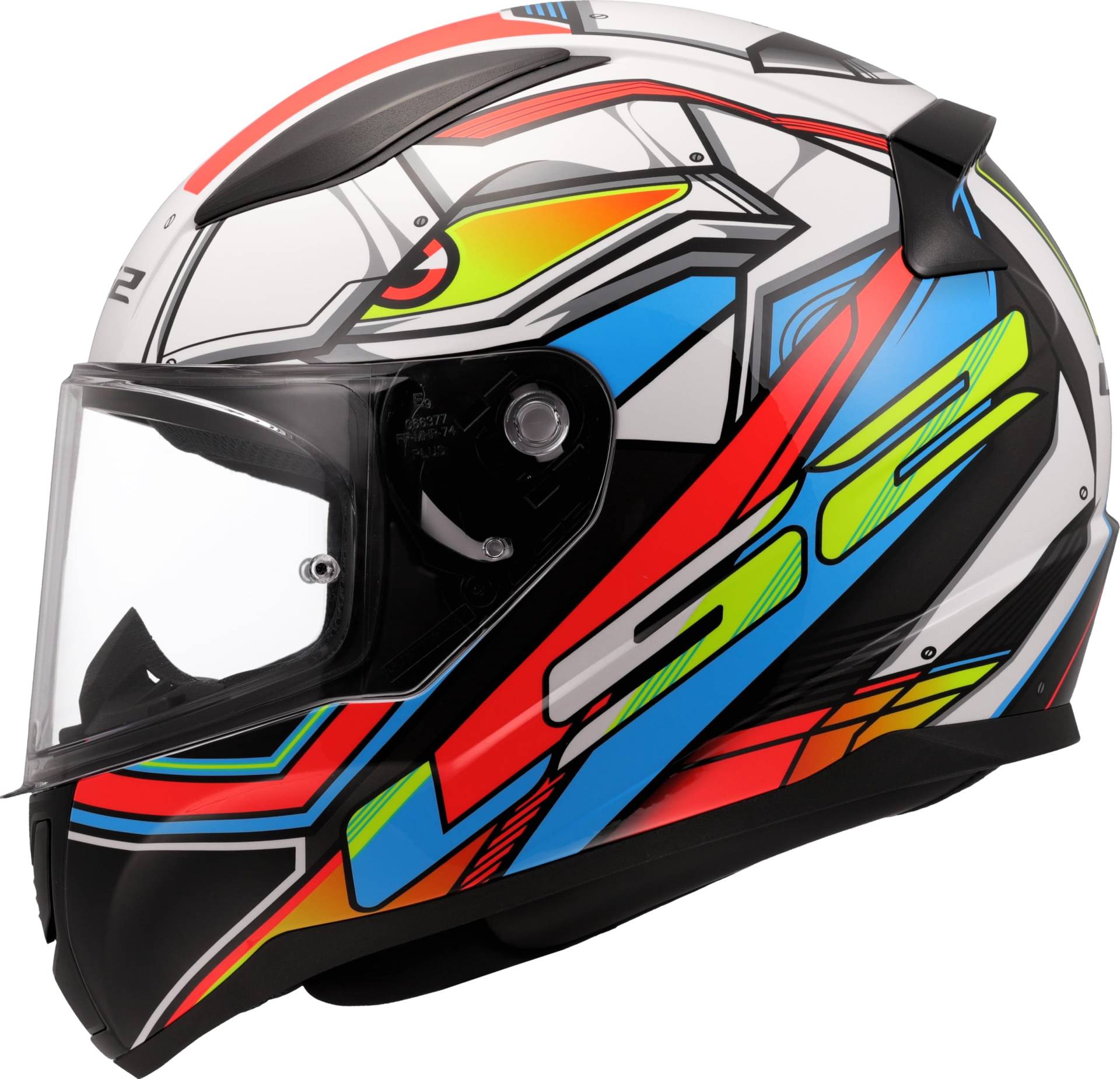 LS2, Integraler Motorradhelm RAPID II XDRON Gloss White Neon Orange, XL LS2, Integraler Motorradhelm RAPID II XDRON Gloss White Neon Orange, XL von LS2