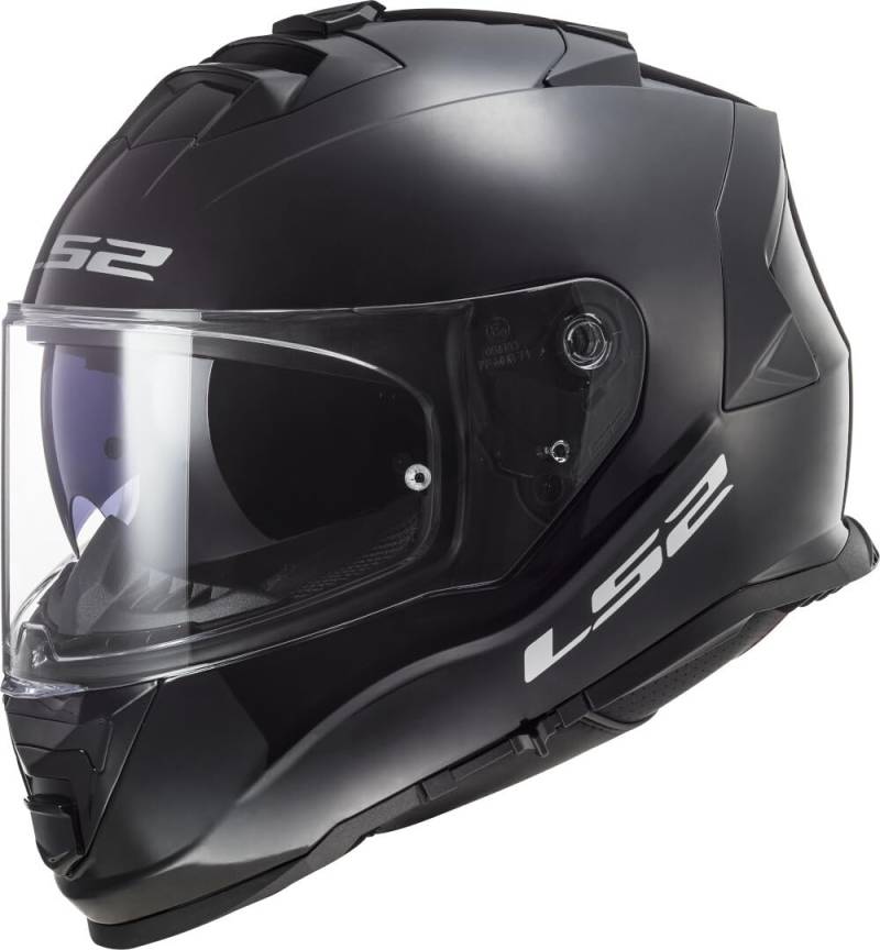 LS2, Integraler Motorradhelm STORM II SOLID Gloss Black, XXXL von LS2