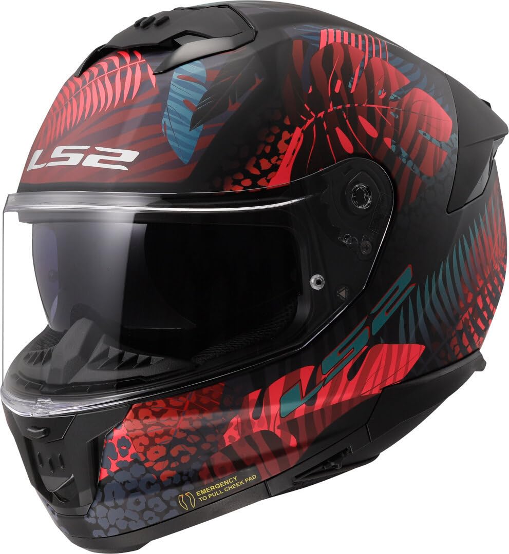 LS2, Integraler Motorradhelm STREAM II JUNGLE Matt Black Pink Blue, XL LS2, Integraler Motorradhelm STREAM II JUNGLE Matt Black Pink Blue, XL von LS2