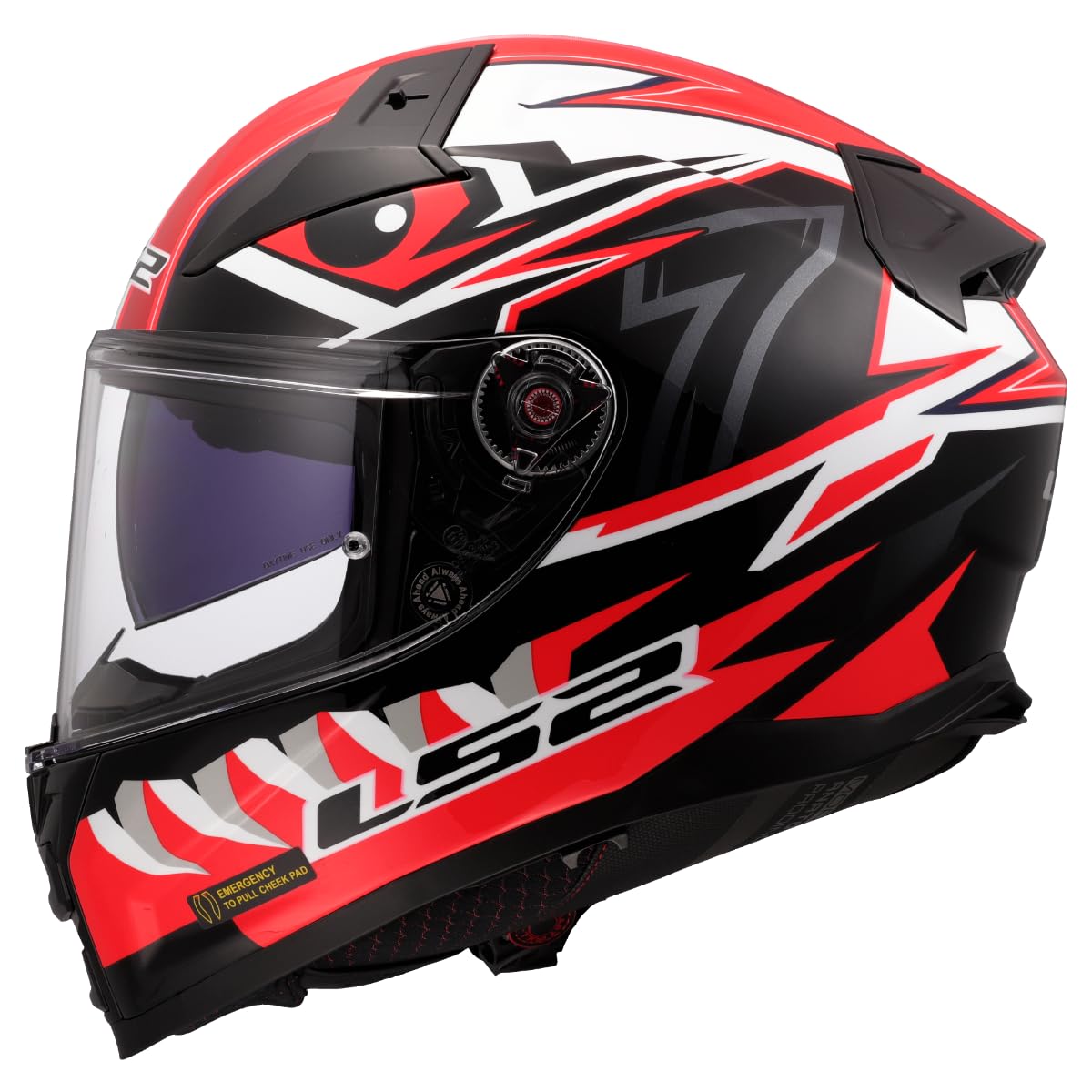 LS2, Integraler Motorradhelm VECTOR II BUNTRI Gloss Black Red, M LS2, Integraler Motorradhelm VECTOR II BUNTRI Gloss Black Red, M von LS2