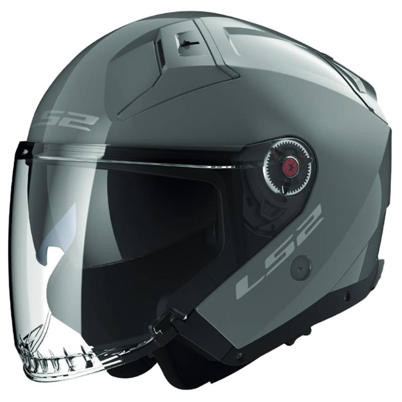 LS2, Jet-Motorradhelm Infinity II SOLID Nardo Grey, XXXL von LS2